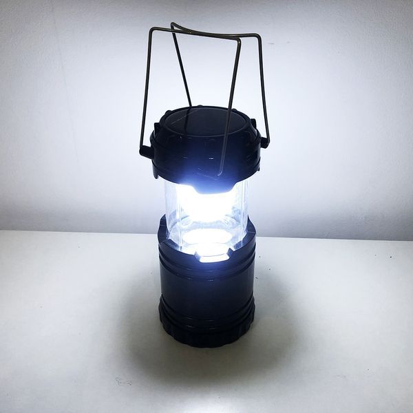 Туристический фонарь-лампа на солнечной батарее с павербанком CAMPING MH-5800T (6+1 LED). Цвет: черный 00023290 фото