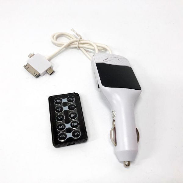 Автомобільний FM Трансмітер модулятор CM I19A SD/Usb, Фм трансмітер модулятор блютуз в прикурювач 00016819 фото