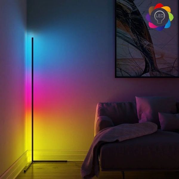 Кутовий LED торшер Ledox Design з пультом та регульованою яскравістю 330 колірних комбінацій 00023253 фото