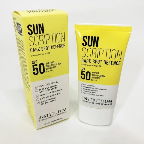 Солнцезащитный крем с осветительным эффектом Instytutum Sunscription Dark Spot Defence SPF 50, 50 мл 00012502 фото