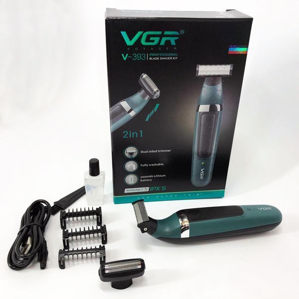 Электробритва VGR V-393 Shaver профессиональная водонепроницаемая, машинка мужская для бритья 00015493 фото