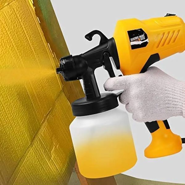 Електричний розпилювач для фарби Electric Paint Sprayer 500W ручний прилад пульверизатор, розпилювач 800 мл краскопульт 3 ступеня розпилення 00022636 фото