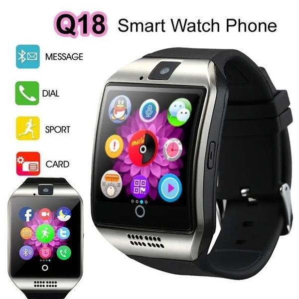 Смарт-часы Smart Watch Q18. Цвет: черный 00022448 фото