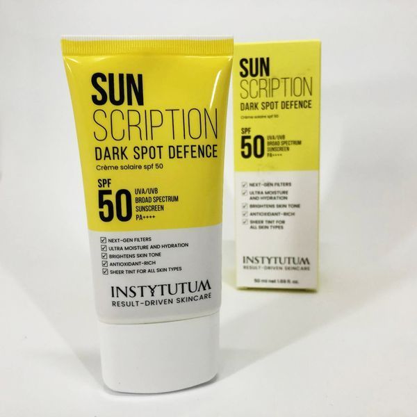 Солнцезащитный крем с осветительным эффектом Instytutum Sunscription Dark Spot Defence SPF 50, 50 мл 00012502 фото