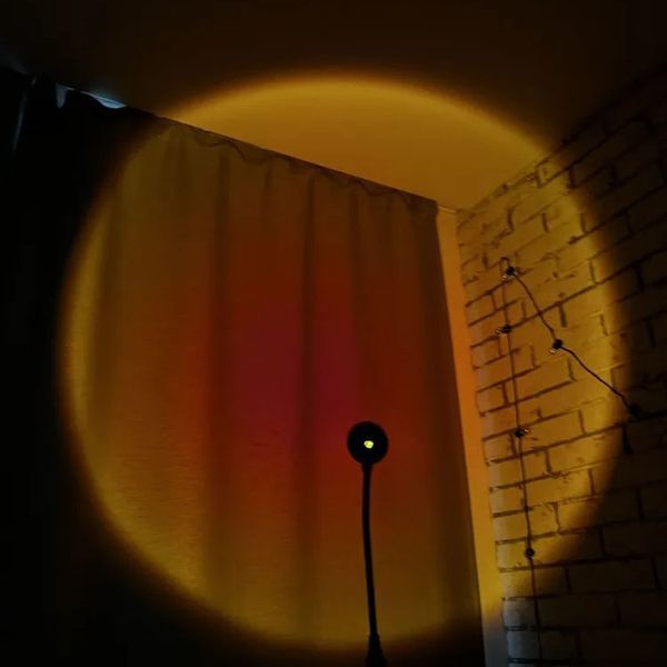 Лампа Атмосферна Проекційний Світильник ЗАМОВЛЕННЯ Atmosphere Sunset Lamp ефект веселки, Лампа ефект сонця 00022857 фото