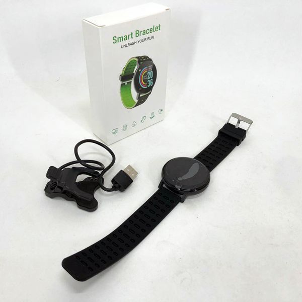 Фитнес трекер умные смарт часы UWatch 119 Plus с шагомером. Цвет: черный 00022445 фото