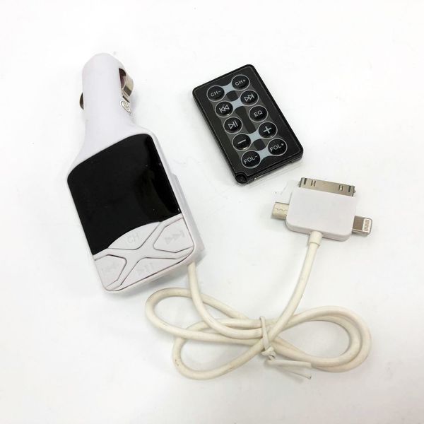 Автомобільний FM Трансмітер модулятор CM I19A SD/Usb, Фм трансмітер модулятор блютуз в прикурювач 00016819 фото
