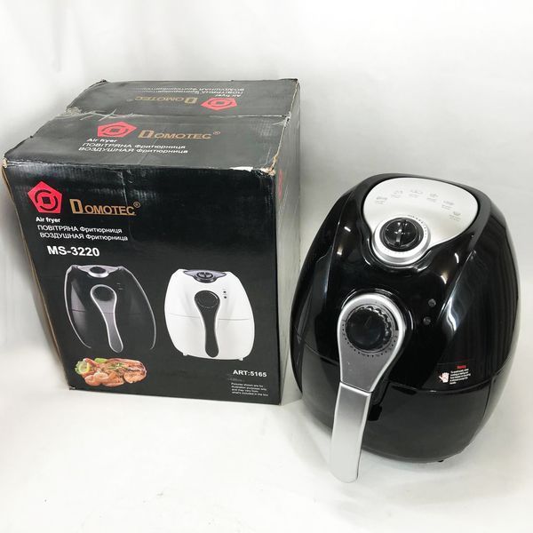 Аерофритниця Мультипіч Аерогриль Domotec MS-3220 1300W 4,5 л Безмасляна з Таймером. Колір: чорний 00019060 фото