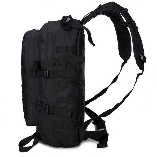 Рюкзак Тактический на 40л штурмовой туристический с системой MOLLE Черный большой 00018420 фото