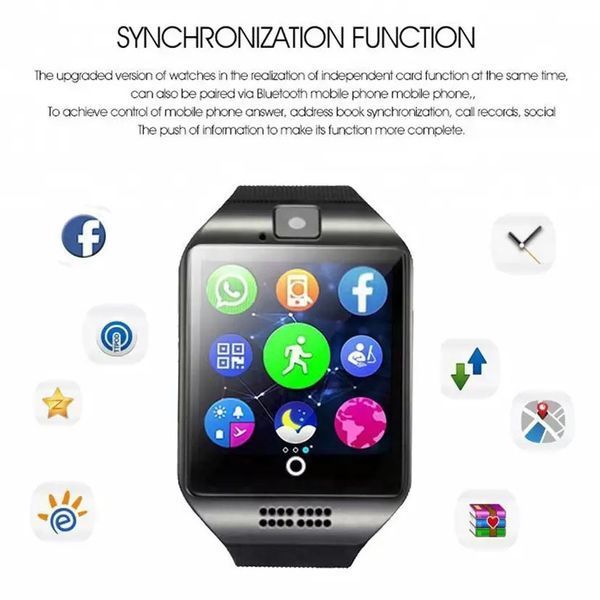 Смарт-часы Smart Watch Q18. Цвет: черный 00022448 фото