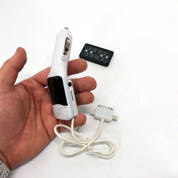 Автомобільний FM Трансмітер модулятор CM I19A SD/Usb, Фм трансмітер модулятор блютуз в прикурювач 00016819 фото