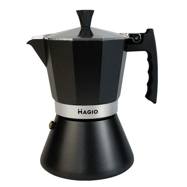 Кавоварка гейзерна Magio MG-1005 300 мл, гейзерна кавоварка для плити, кавоварка гейзерного типу, кавник 00019863 фото