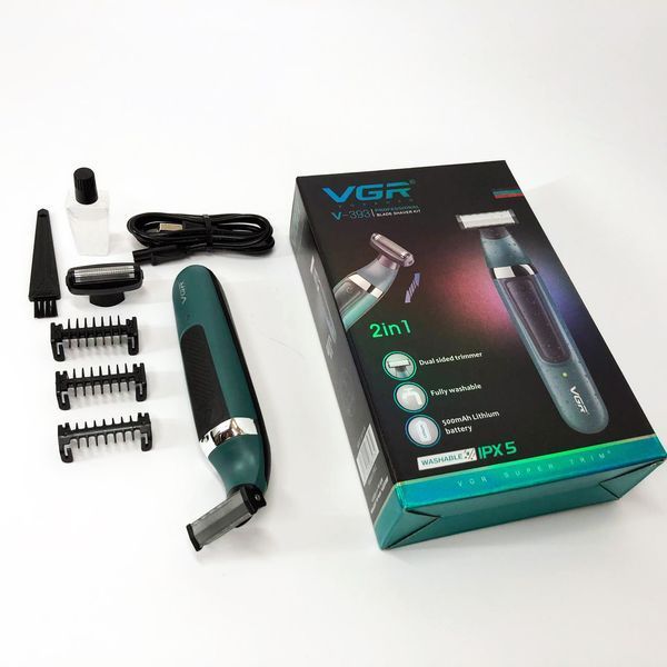 Электробритва VGR V-393 Shaver профессиональная водонепроницаемая, машинка мужская для бритья 00015493 фото