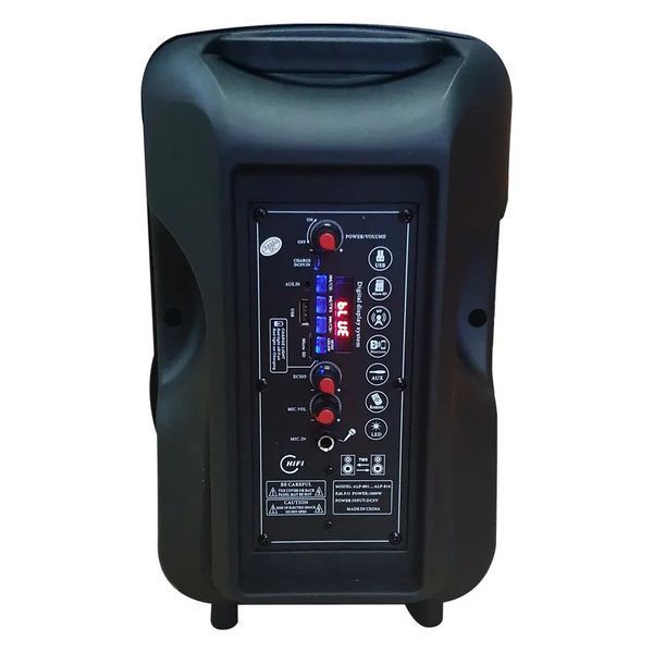 Портативная беспроводная колонка ALP-801 Bluetooth колонка-чемодан с микрофоном и светомузыкой 00018045 фото