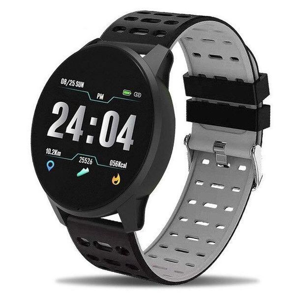 Фитнес трекер умные смарт часы UWatch 119 Plus с шагомером. Цвет: черный 00022445 фото