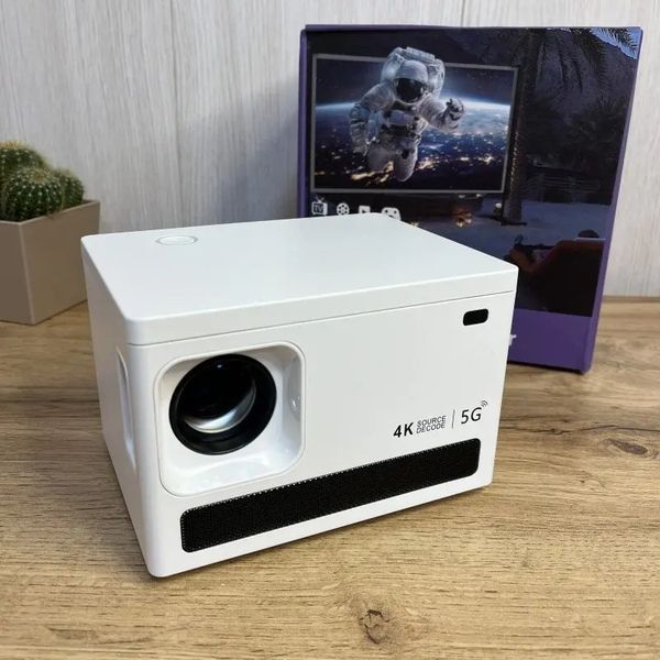 Умный проектор 4K, 4 ядра, X6 Android 10, Wi-Fi, 2K видео, Full HD 1080P, мини-проектор для домашнего кинотеатра 00018234 фото