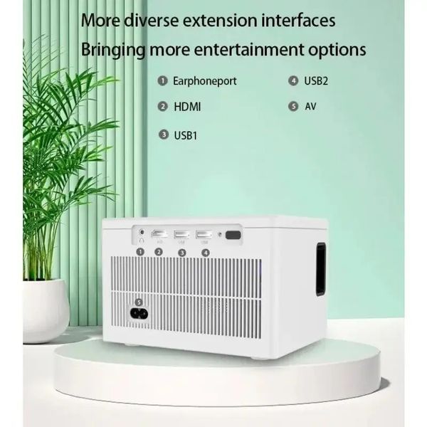 Умный проектор 4K, 4 ядра, X6 Android 10, Wi-Fi, 2K видео, Full HD 1080P, мини-проектор для домашнего кинотеатра 00018234 фото