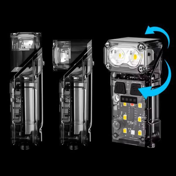 Ліхтар налобний X52, 2LED+6SMD RGB, Ліхтар на голову для бігу, Ліхтар на голову для риболовлі 00023073 фото