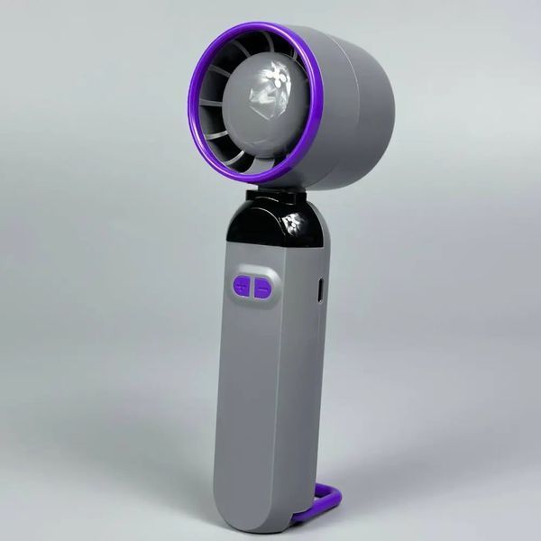 Вентилятор портативный настольный ручной Handheld fan LY-937 со встроенным аккумулятором и с цифровым дисплеем, 5 скоростей 00018525 фото