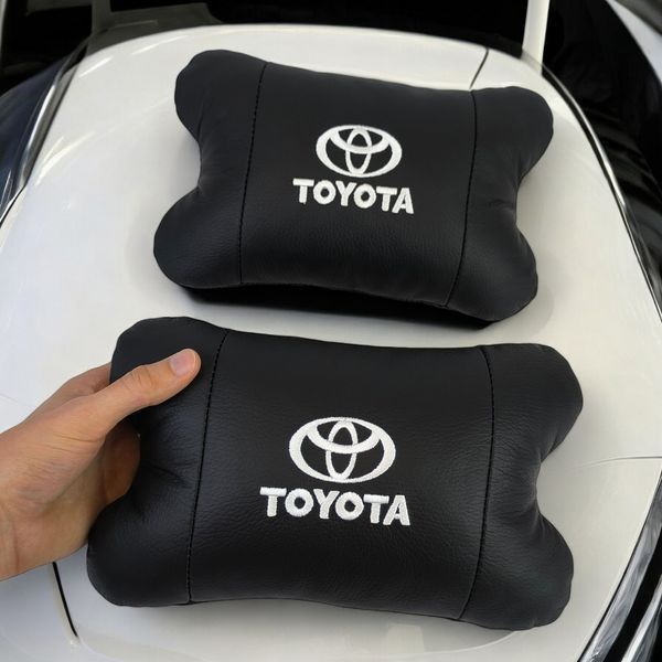 Подушки на подголовник Toyota 2шт, Набор подушек в авто Тойота, Автомобильная подушка Тойота 00017027 фото