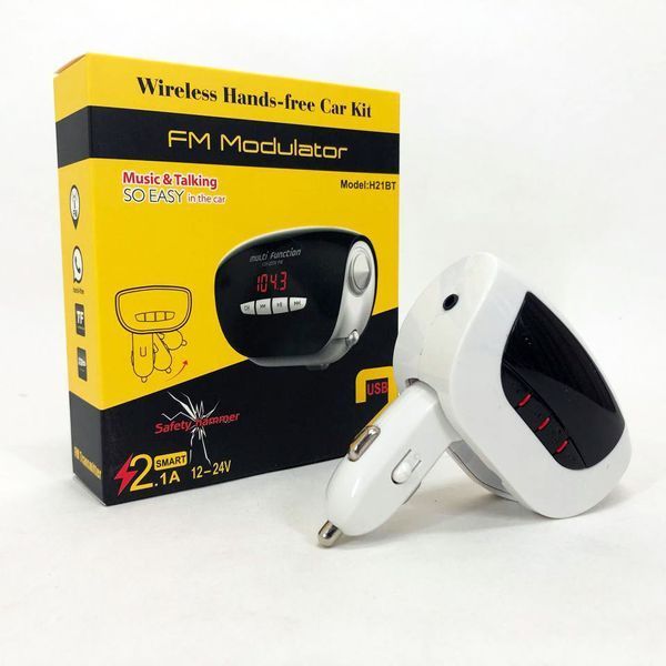 Автомобільний Трансмітер FM модулятор MOD, Usb трансмітер, FM модулятор з акумулятором. H21 BT 00016763 фото
