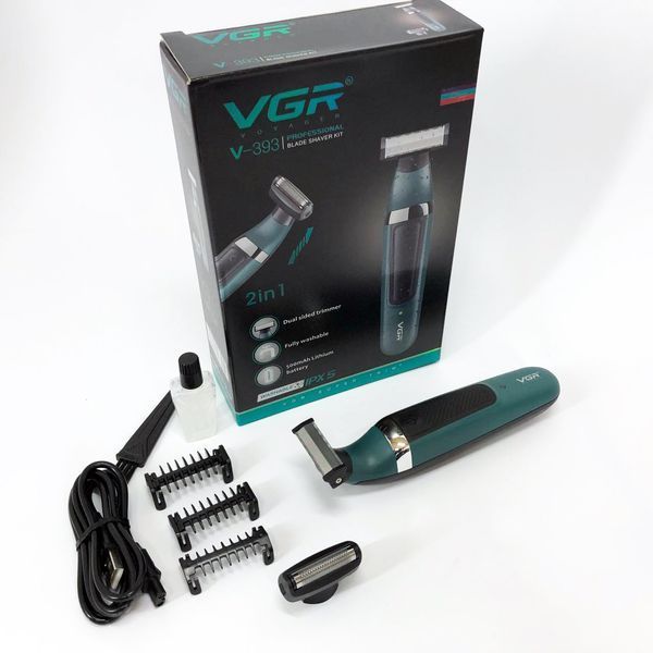 Электробритва VGR V-393 Shaver профессиональная водонепроницаемая, машинка мужская для бритья 00015493 фото