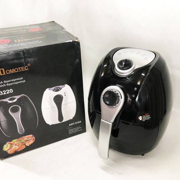 Аерофритниця Мультипіч Аерогриль Domotec MS-3220 1300W 4,5 л Безмасляна з Таймером. Колір: чорний 00019060 фото