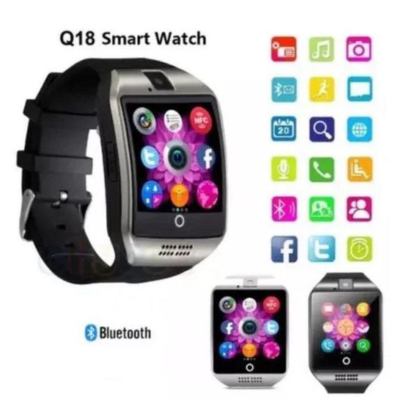 Смарт-часы Smart Watch Q18. Цвет: черный 00022448 фото