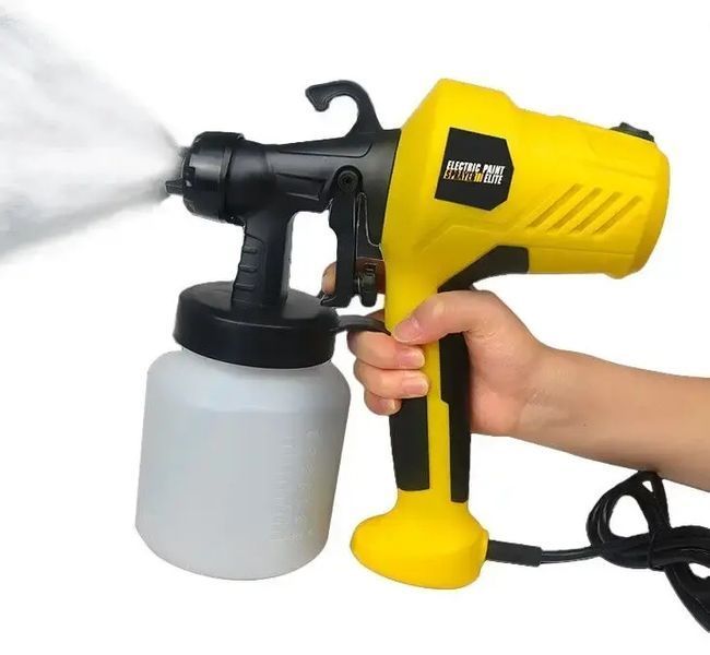 Електричний розпилювач для фарби Electric Paint Sprayer 500W ручний прилад пульверизатор, розпилювач 800 мл краскопульт 3 ступеня розпилення 00022636 фото