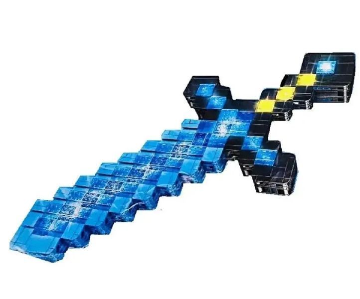 Детский конструктор Minecraft MyWorld бриллиантовый меч Майнкрафт с подсветкой 1441 деталь конструктор 00016439 фото