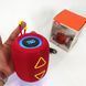 Портативная колонка TG655 5W с RGB подсветкой и ремешком, беспроводная колонка мощная. Цвет: красный 00017237 фото 3