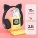 Беспроводные LED наушники с кошачьими ушками CAT STN-28. Цвет: черный 00023864 фото 3