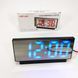 Годинник мережний настільний VST-897-5 (синє підсвічування, температура, від USB кабелю), Настільний LED годинник 00012647 фото 7