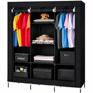 Тканинна шафа HCX Storage Wardrobe 88130 Чорний 00014247 фото