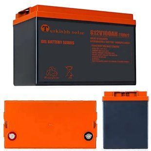 Гелевый аккумулятор BATTERY GEL Turkishh Solar 12V 100 Ah 00024638 фото