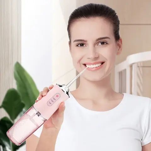 Іригатор портативний oral irrigator 3 режими роботи, 2 насадки 00014772 фото
