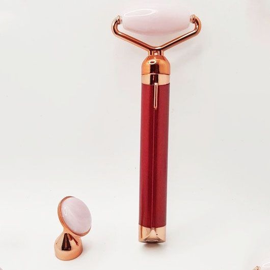 Массажер ролик электрический для лица Facial Roller Massager. Цвет: красный 00015410 фото