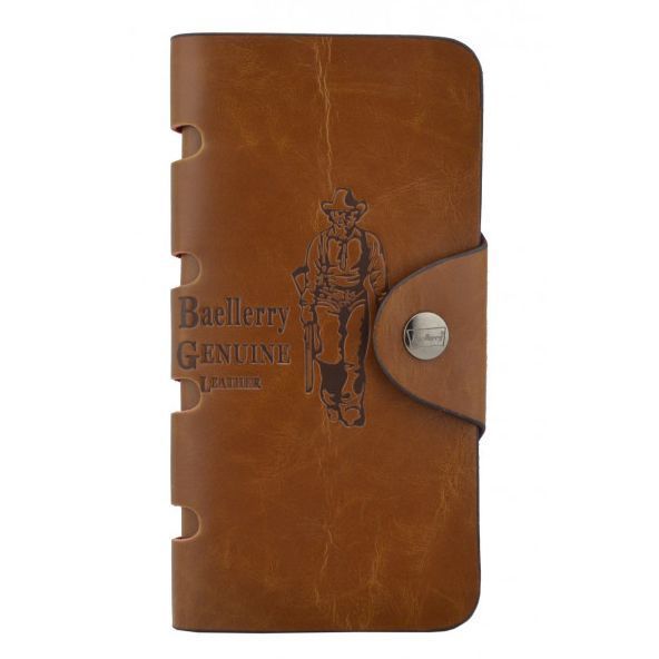 Мужское портмоне Baellerry Genuine Leather COK10, Стильный мужской кошелек. Цвет: коричневый 00018406 фото