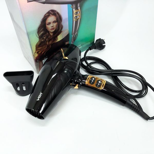 Мощный электрический профессиональный фен для волос VGR V-423 1800-2200W, Женский фен для волос 00014410 фото