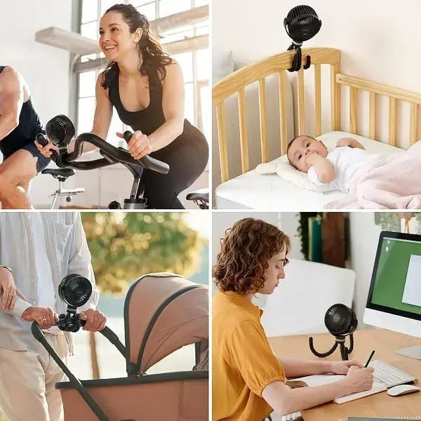 Вентилятор для коляски, маленький портативний вентилятор Momcozy 00018598 фото