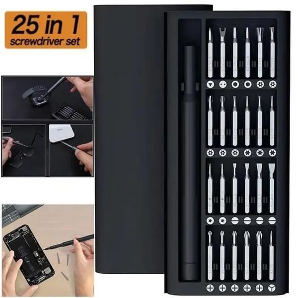 Набор отверток 25 в 1 магнитные Биты Phillips Torx Hex Precision DIY разборный миникейс 00022637 фото