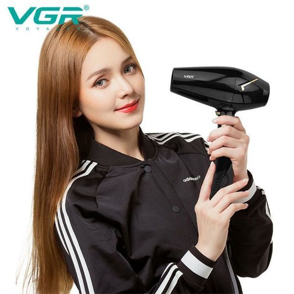 Мощный электрический профессиональный фен для волос VGR V-423 1800-2200W, Женский фен для волос 00014410 фото