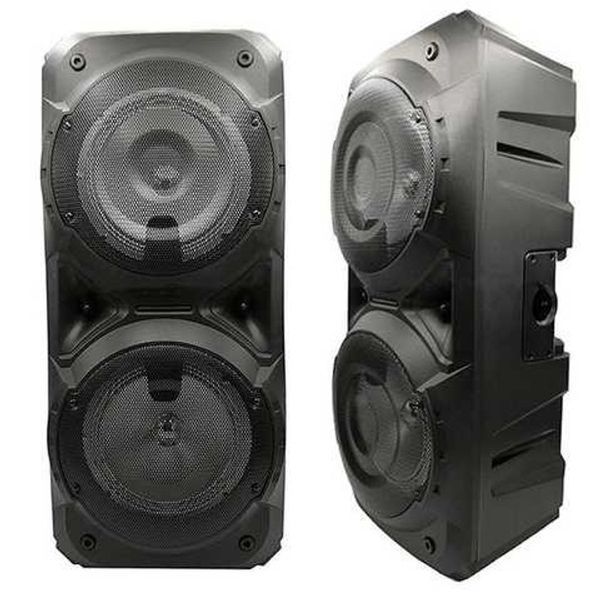 Колонка ZQS-8201 Бездротова переносна акустична Bluetooth з підсвічуванням мікрофоном AUX пульт Д/У 00017463 фото