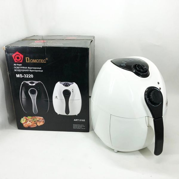 Аерофритниця Мультипіч Аерогриль Domotec MS-3220 1300W 4,5 л Безмасляна з Таймером. Колір: білий 00019061 фото