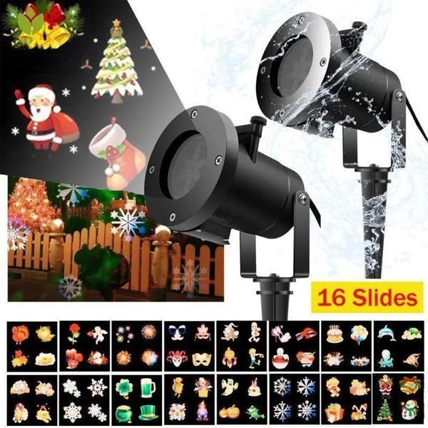 Лазерный проектор Christmas Laser Projector 16 картриджей 00023584 фото