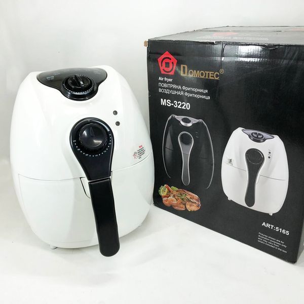 Аерофритниця Мультипіч Аерогриль Domotec MS-3220 1300W 4,5 л Безмасляна з Таймером. Колір: білий 00019061 фото