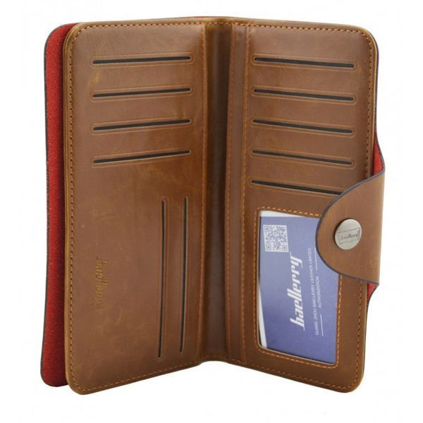 Мужское портмоне Baellerry Genuine Leather COK10, Стильный мужской кошелек. Цвет: коричневый 00018406 фото