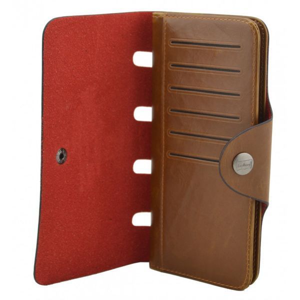 Мужское портмоне Baellerry Genuine Leather COK10, Стильный мужской кошелек. Цвет: коричневый 00018406 фото