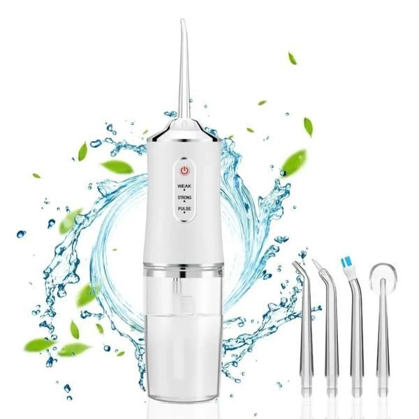 Іригатор портативний oral irrigator 3 режими роботи, 2 насадки 00014772 фото