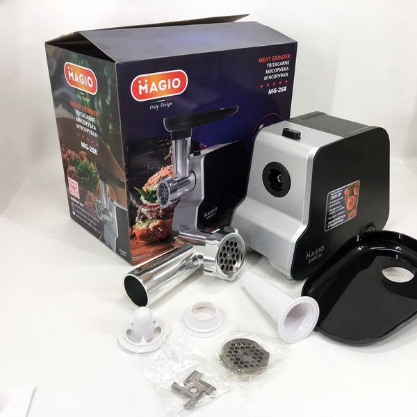 Мясорубка Magio MG-268 N 2000 Вт мясорубка для мяса электромясорубка для шинковки электромясорубка для дома 00018998 фото